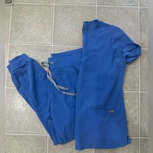 FIGS ceil blue scrubs